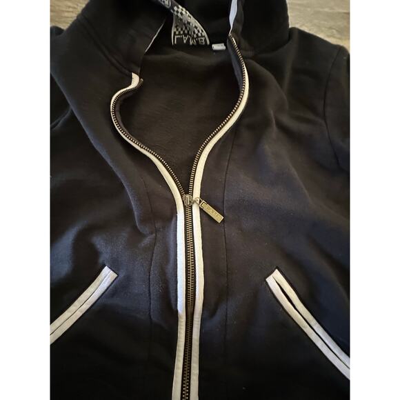 L.A.M.B. by Gwen Stefani Women's Black White Zeppelin 08 Hoodie Jacket Medium - Picture 8 of 9